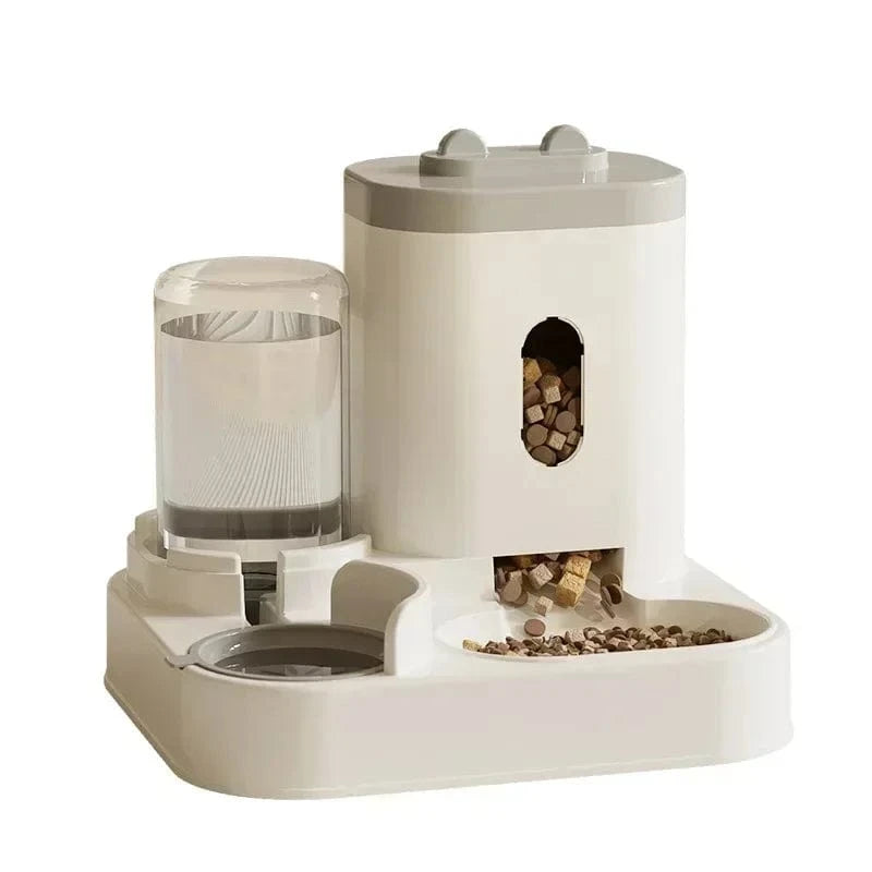 Dual Pet Feeder & Water Fountain