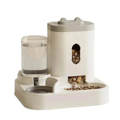 Dual Pet Feeder & Water Fountain