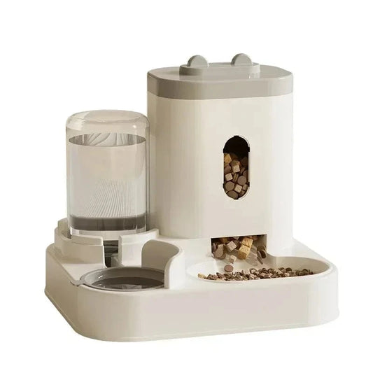 Dual Pet Feeder & Water Fountain