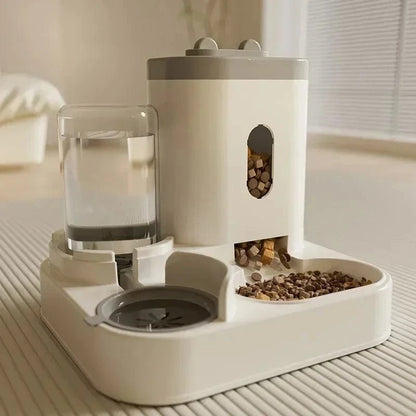 Dual Pet Feeder & Water Fountain