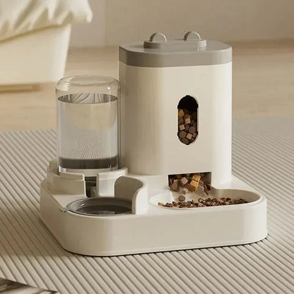 Dual Pet Feeder & Water Fountain